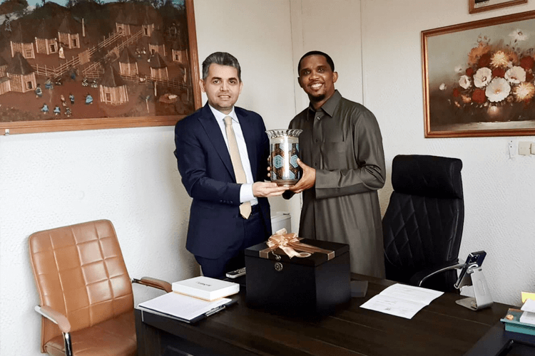 We met with Samuel Eto'o in Cameroon